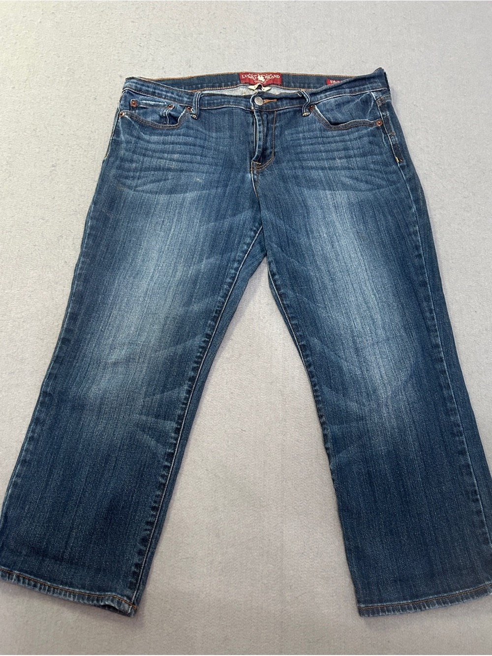 Lucky Brand Blue Straight Leg Jeans Size 12/31